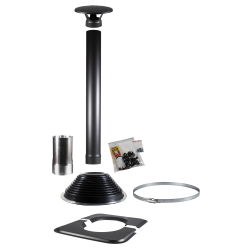 HARVIA 1500 zwarte schoorsteenset, voor tonvormige saunacabines  HARVIA 1500 zwarte schoorsteenset, voor tonvormige saunacabines