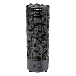 Elektrische saunakachel - HARVIA Cilindro Black Steel PC90 9 kW