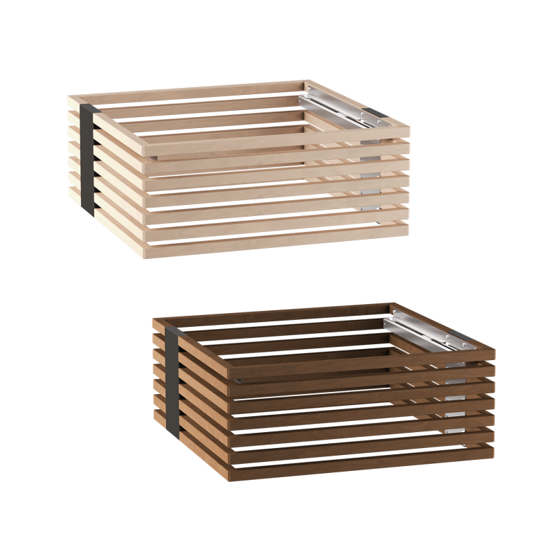 Harvia Concept R houten veiligheidsleuning, linden- of walnoothout