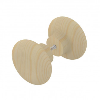 Ronde houten saunadeurhendel van Harvia, groot formaat