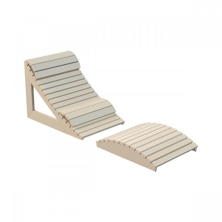 Harvia ergonomische saunastoel, esdoorn