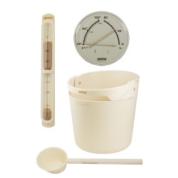 HARVIA Helmi sauna-accessoireset, Ivory  HARVIA Helmi sauna-accessoireset, Ivory