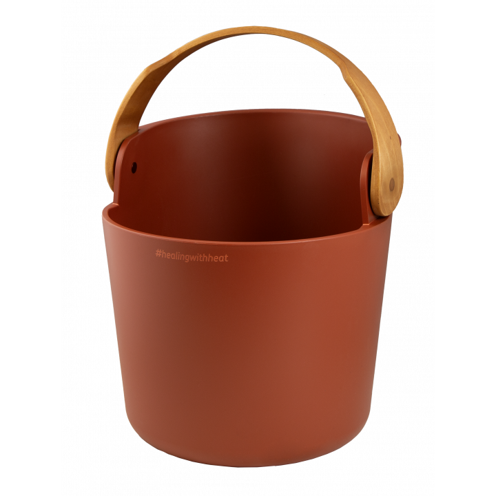 HARVIA Helmi sauna-emmer en pollepelset, terracotta