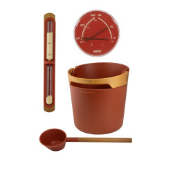HARVIA Helmi sauna-accessoireset, terracotta  HARVIA Helmi sauna-accessoireset, terracotta