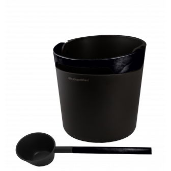 HARVIA Helmi sauna-emmer en -lepelset, zwart