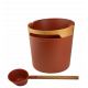 HARVIA Helmi sauna-emmer en pollepelset, terracotta