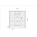 Saunahuis - HARVIA Kaski 240-PC - 2