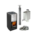 Sauna houtkachel HARVIA M3 set, stenen, schoorsteen, waterverwarmer - 0