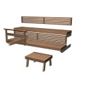 Harvia Formula 19, set met warmtebehandelde espenbank - 0