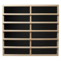 Harvia IR-verwarmingsplaat met rugleuning van licht hout, 100–515 W - 0