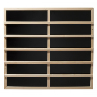 Harvia IR-verwarmingsplaat met rugleuning van licht hout, 100–515 W