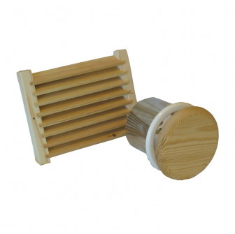Harvia ventilatierooster met sluitklep