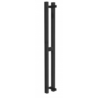 HARVIA verticale deurklink, zwart gelakt