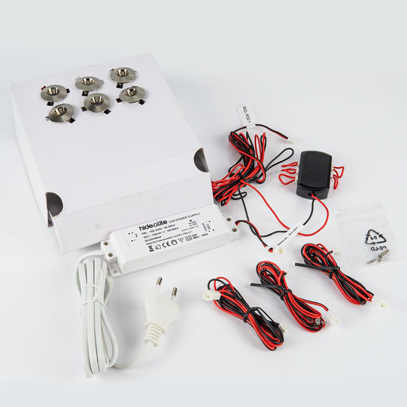 Saunaverlichting HIDEALITE, 6 st.