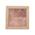 Himalaya zoutlamp zonder bliksem, abachi hout - 0