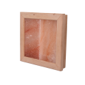 Himalaya zoutlamp zonder bliksem, zwart elzenhout - 1