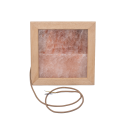Himalaya zoutlamp LED, abachi hout - 1