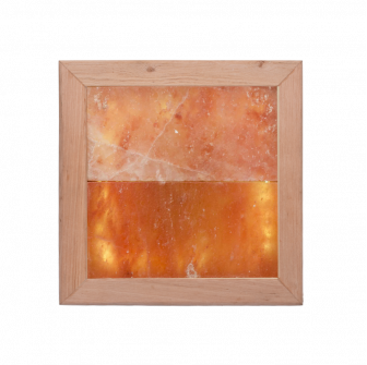 Himalaya zout LED-lamp, zwart elzenhout