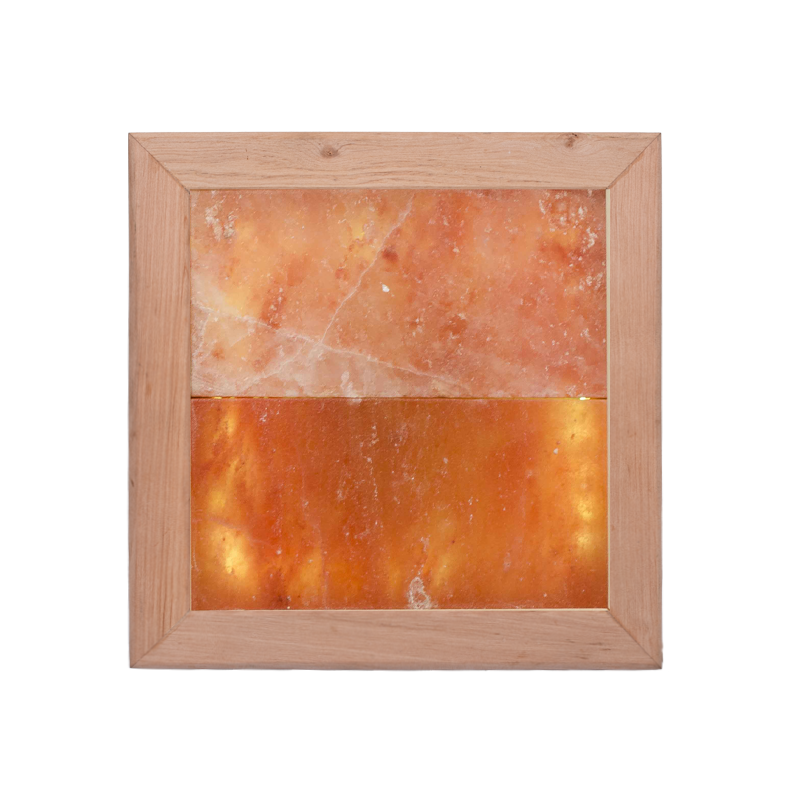 Himalaya zoutlamp LED, zwart elzenhout
