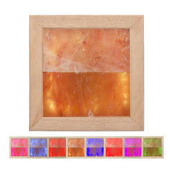 Himalaya zoutlamp LED RGB, abachihout 