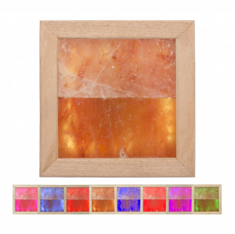 Himalayazout LED RGB-verlichting, abachi hout