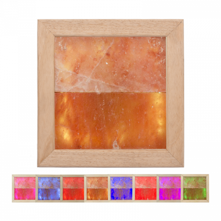 Himalayazout LED RGB-verlichting, abachi hout