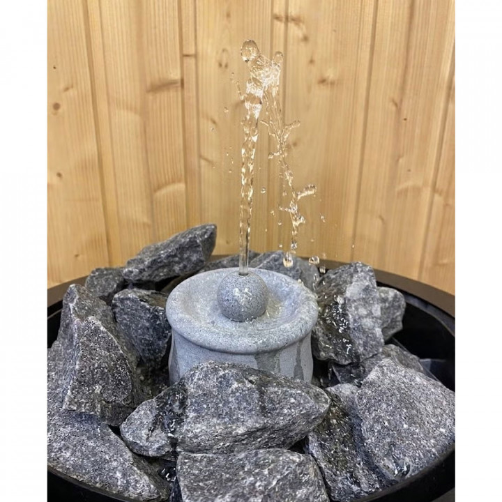 Hukka Kaste spekstenen saunafontein