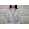 Handgemaakte linnen gewaad - kimono - 4