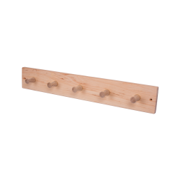 Elzenhouten hanger met 5 haken  Elzenhouten hanger met 5 haken