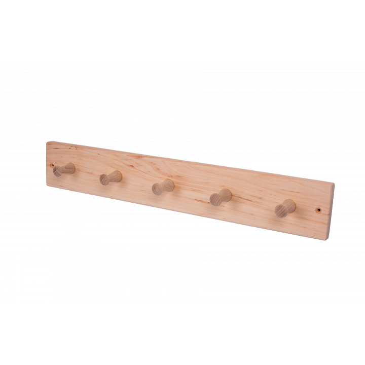 Houten kledinghanger met 5 haken