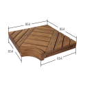 Hoekmodule voor modulaire saunabanken, grenenhout - 5