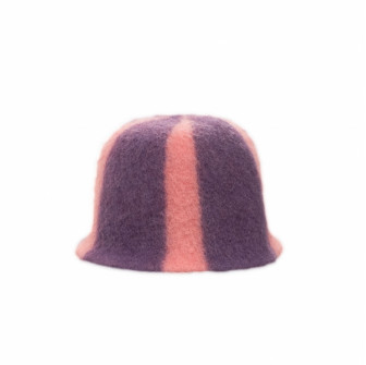 Saunahoed - Gestreept, paars, roze