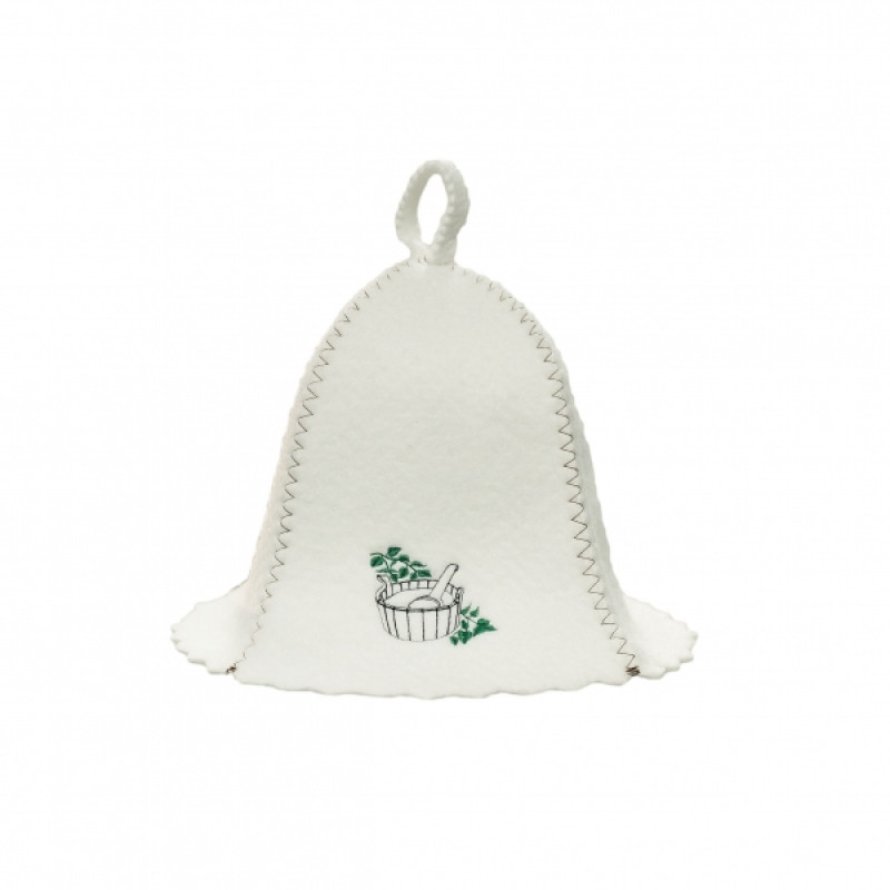 Saunahoed - een emmer met een pollepel