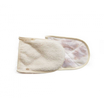 Amberkleurige handschoen