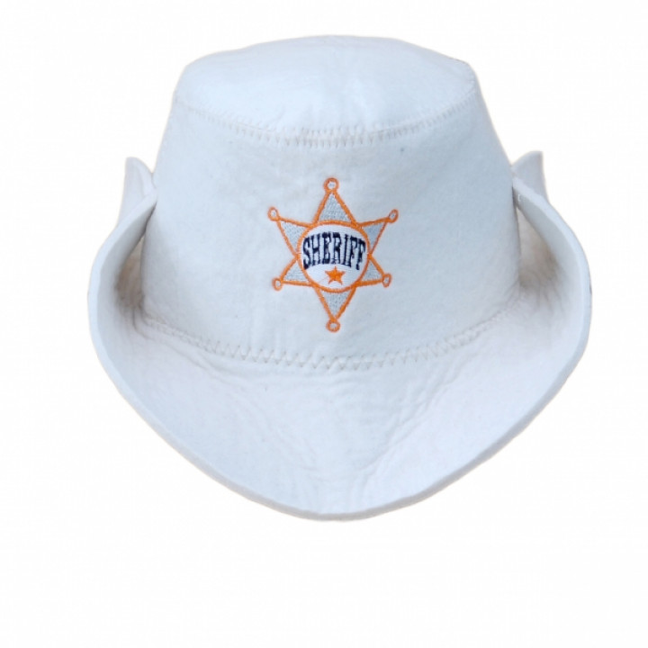 Saunahoed - Sheriff, wit