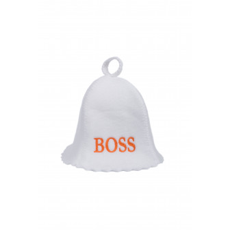 Saunahoed - BOSS, wit