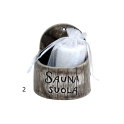 Keramische zoutcontainer voor sauna - donker 250 ml - 2