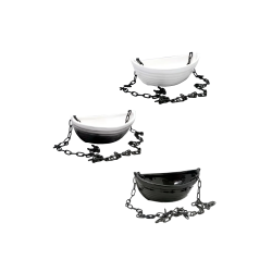 Keramische container voor geuren - boot met ketting 