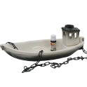 Keramieken container voor geuren - boot met aroma - 0