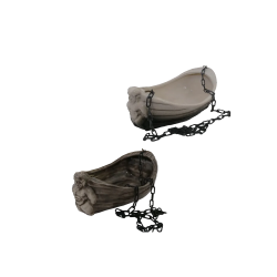 Keramische geurcontainer - boot met Poseidon 