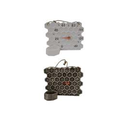 Keramische saunathermometer - honingraat 