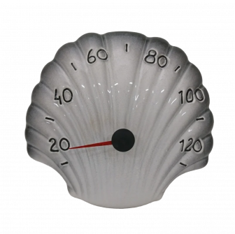 Keramische saunathermometer - zeeschelp