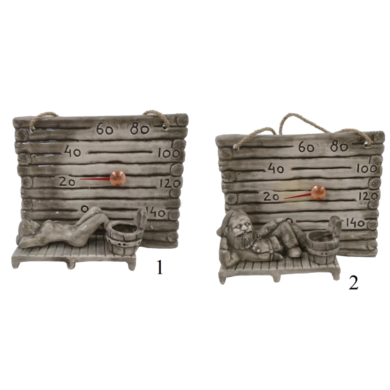 Keramische saunathermometer - een klein vat voor geuren