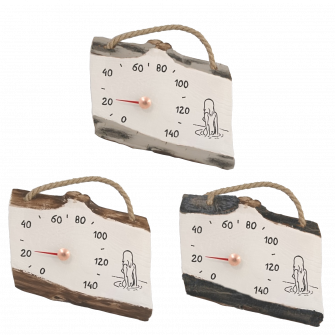 Keramische saunathermometer - meisje in het water