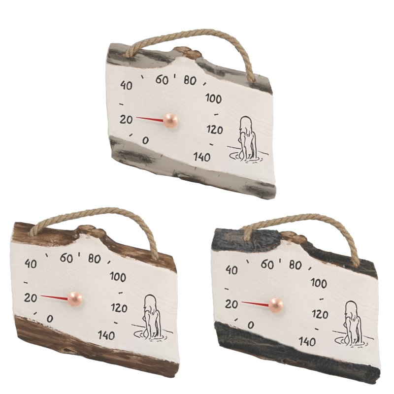 Keramische saunathermometer - meisje in het water