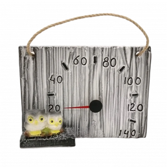Keramische saunathermometer - uilen
