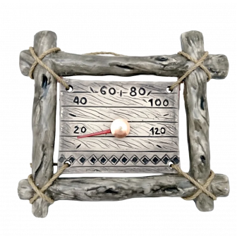 Keramische saunathermometer - in takjesframe