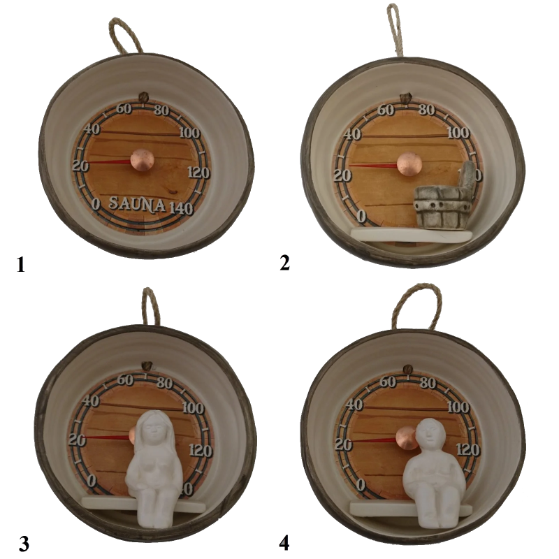 Keramische saunathermometer - vat