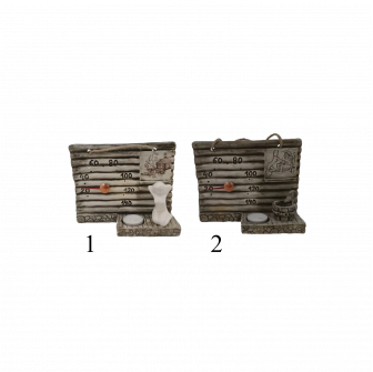 Keramische saunathermometer - met kaars