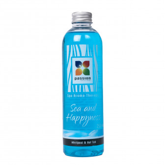 PASSION aromatherapiegeur voor whirlpools en bubbelbaden, zee en geluk 250 ml